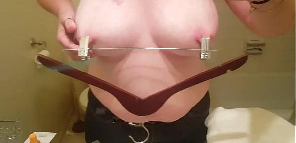  Wooden Hanger on jynxbunny&039;s nipples